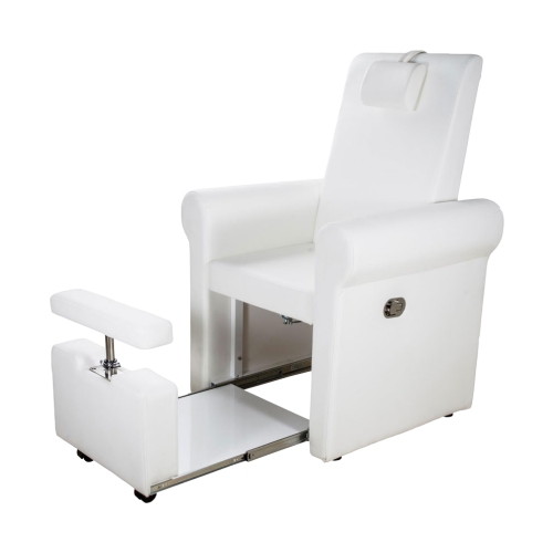 Lumina White Multifunctional Spa Pedicure Armchair