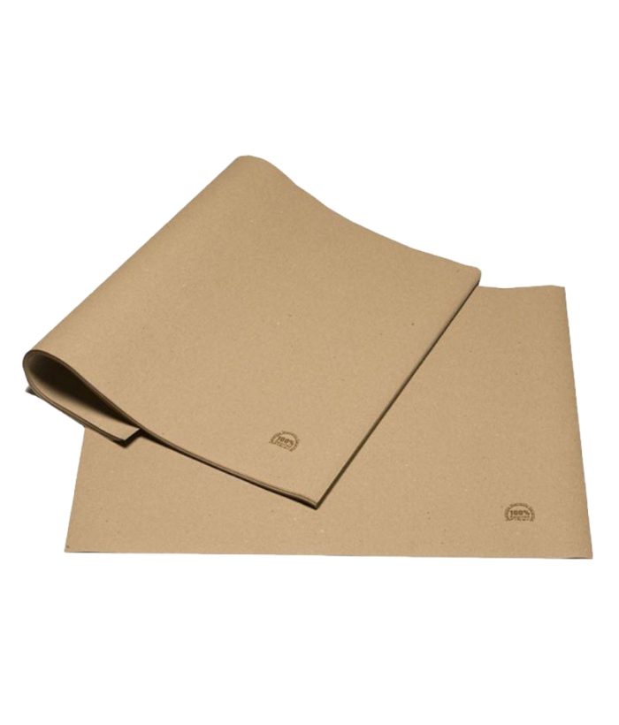Unbleached 100% recycled cellulose fiber single mat Mats and mats