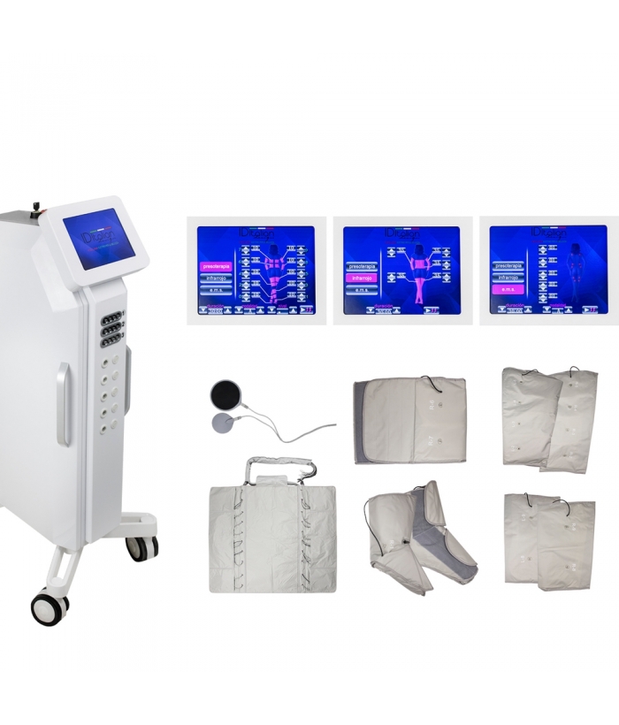 Digital Pressotherapy 3 in 1 Premium electrostimulation + sauna and full color touch screen. Aesthetic Apparatus